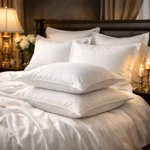 Experience cozy nights and restful sleep with our soft and inviting pillows