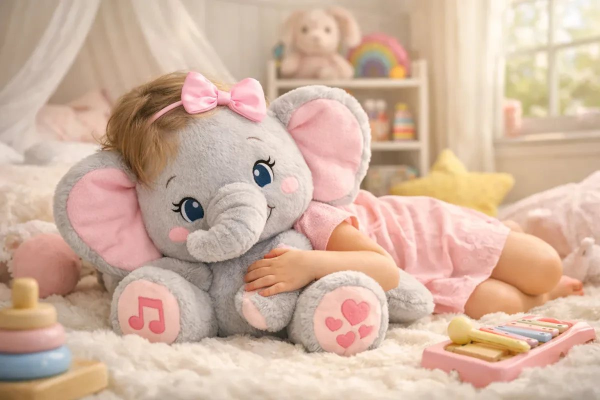 Cuddle and Play with Plush Elephant Melody