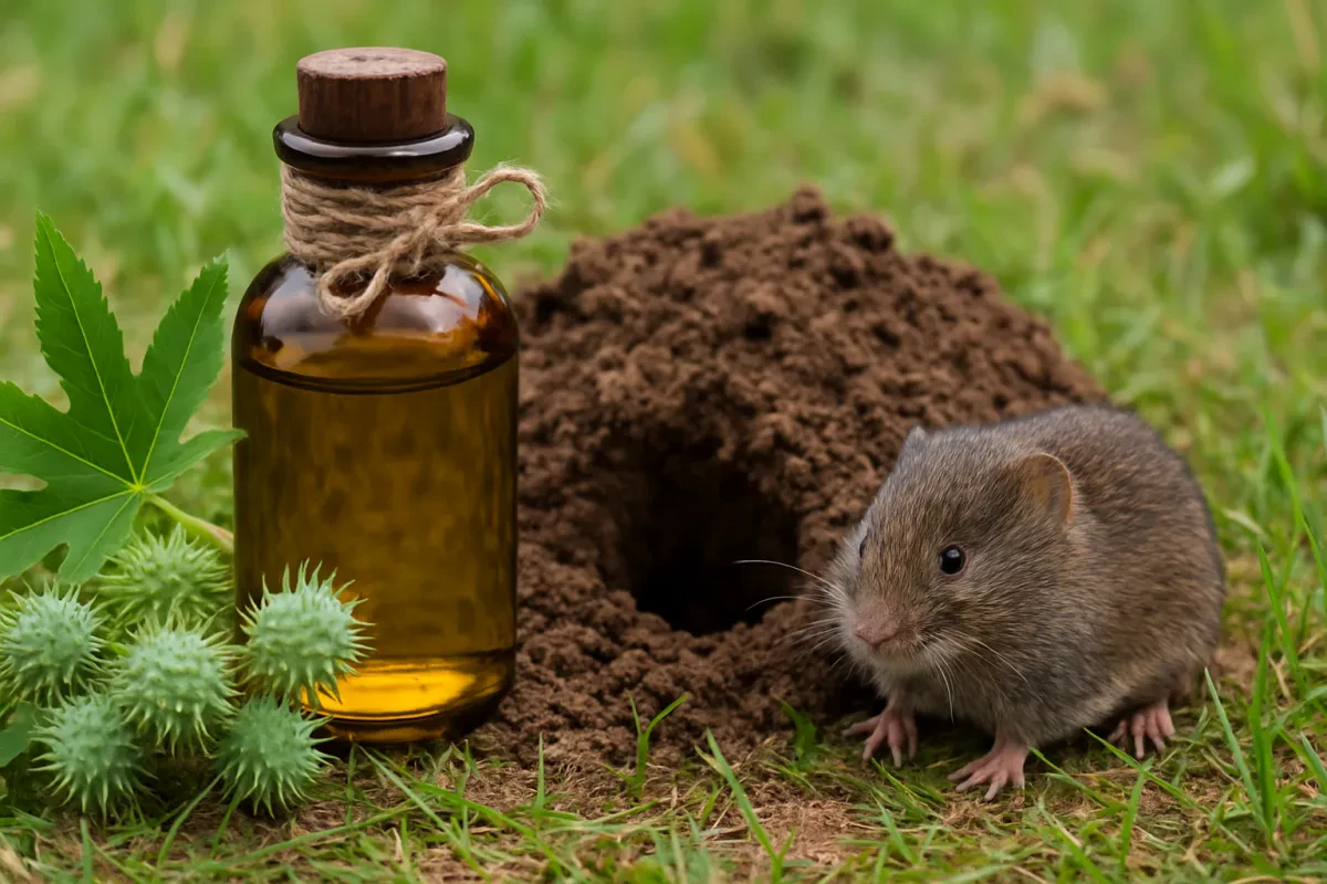 Effective Natural Castor Oil Repellent for Moles Voles