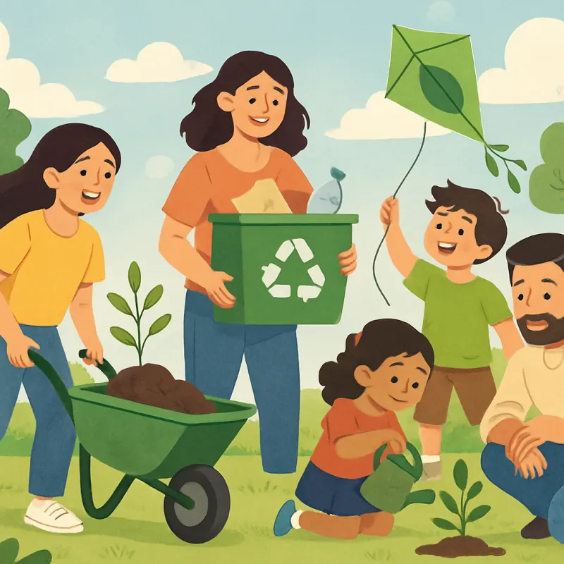 Enjoying Nature Together with Simple and Green Ideas