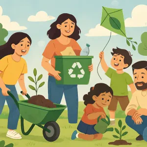 Enjoying Nature Together with Simple and Green Ideas