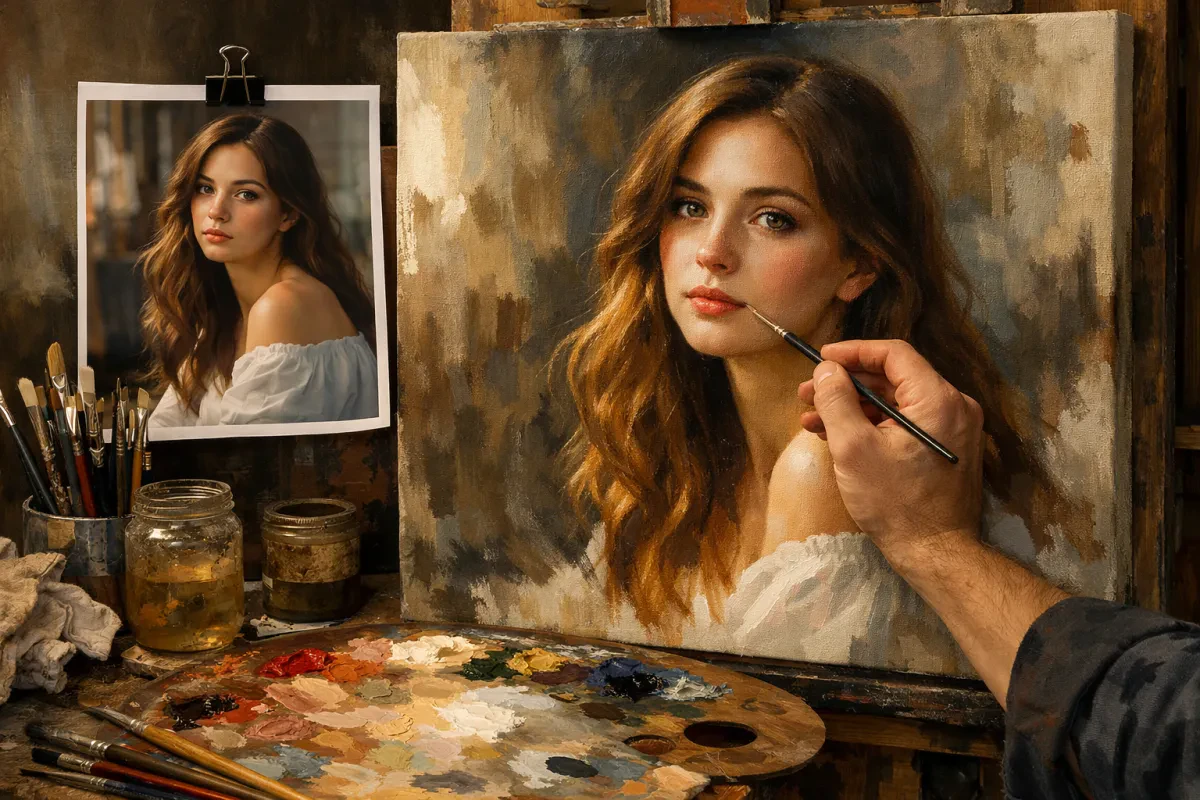 Mastering Portrait Painting from a Photograph