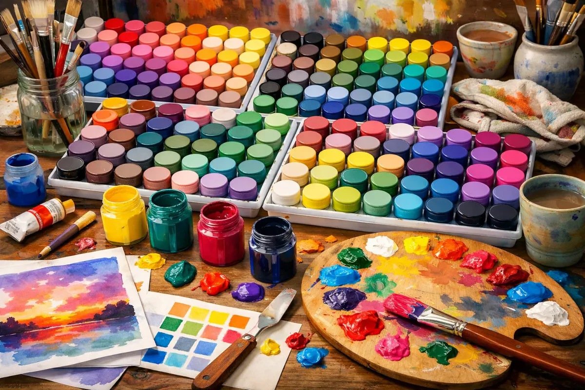 Vibrant 112-Color Gouache Paint Set Review