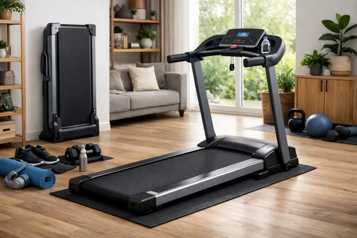 Compact Folding Treadmill for Home Workouts