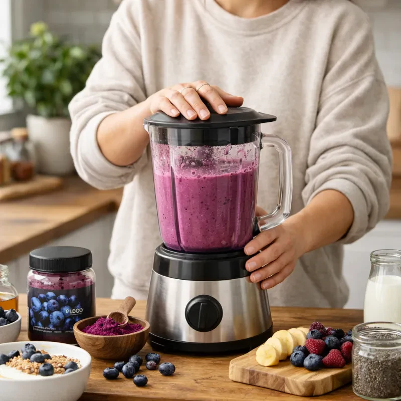 Discover the delicious benefits of incorporating superfood blueberry powder into your daily routine