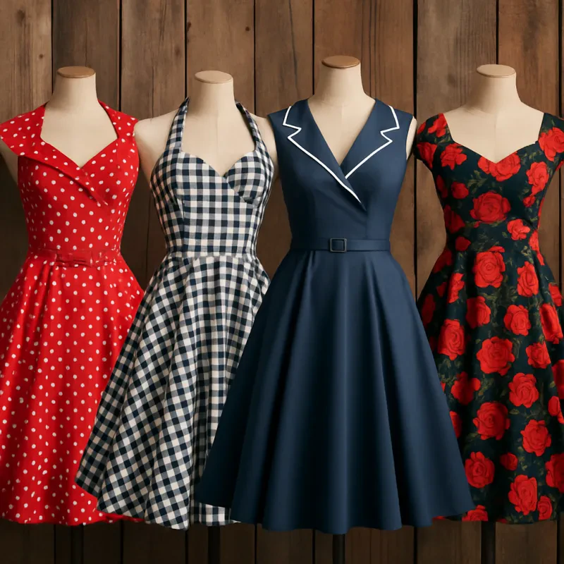Rock your vintage vibe with these must-have rockabilly dresses