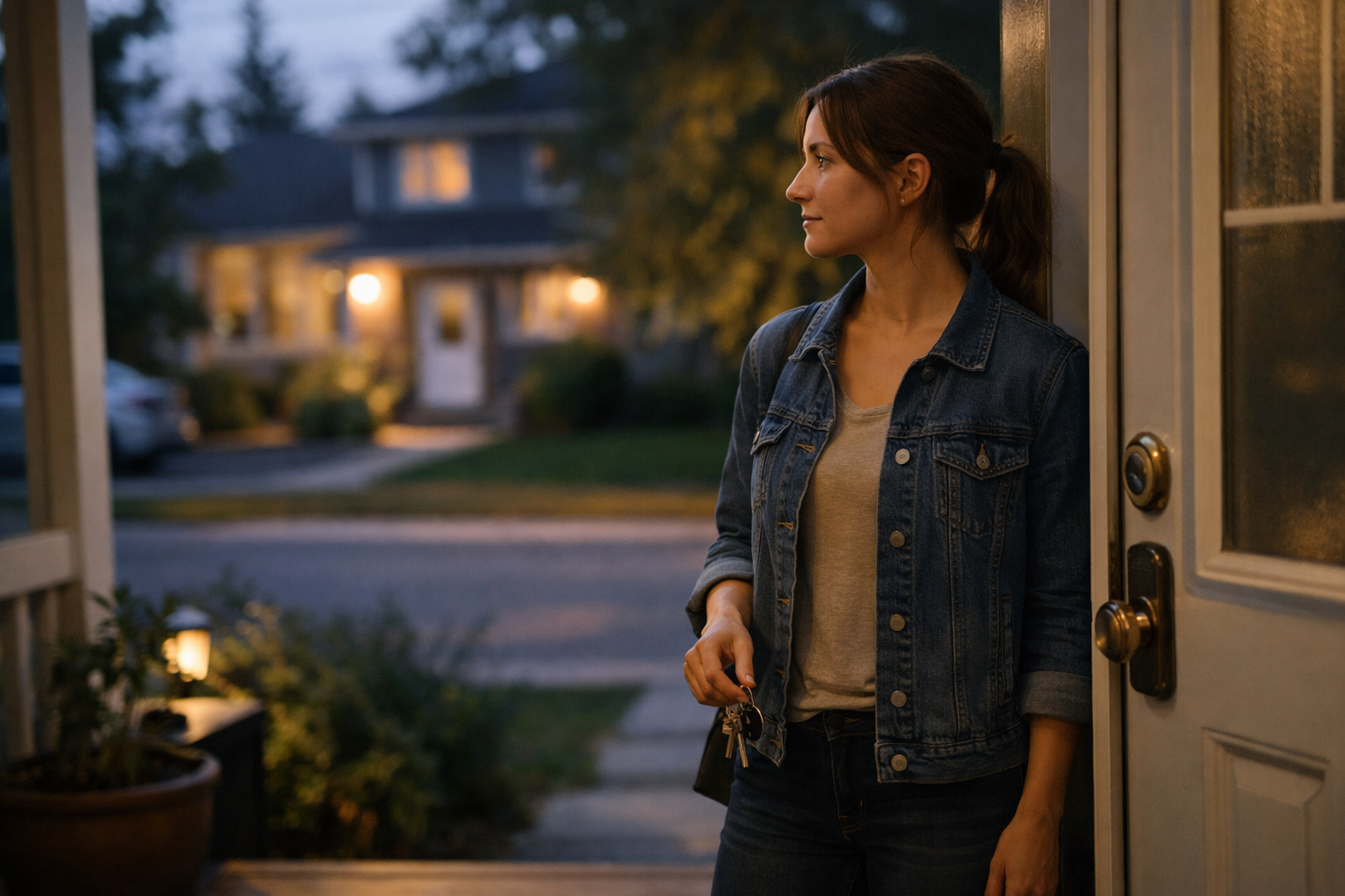 Checking from the front door