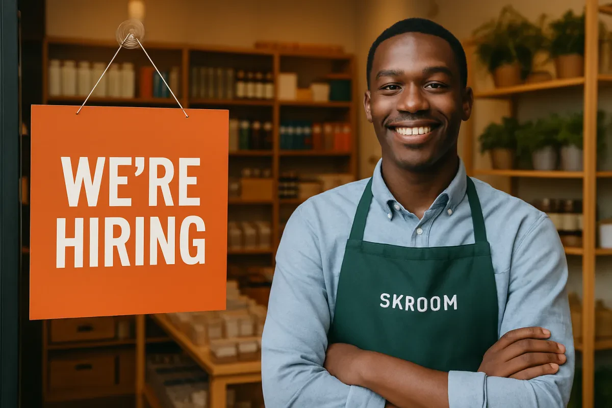 March 29th Skroom Store Hiring New Team Members