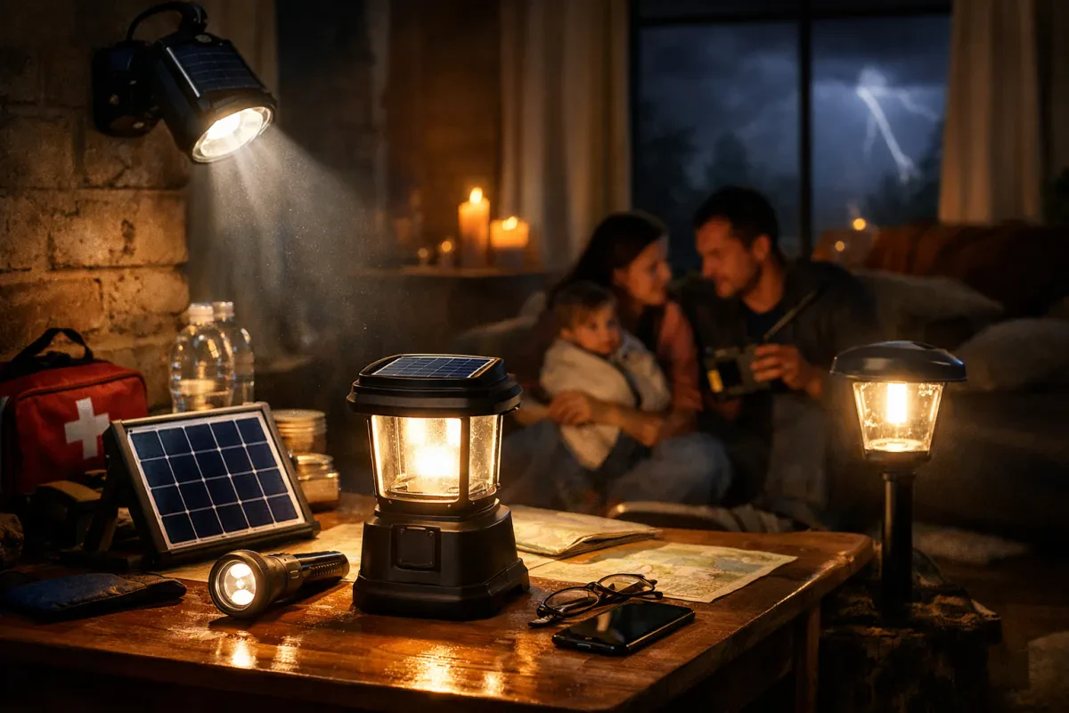 Use Solar Outdoor Lighting for Indoor Use in Emergencies