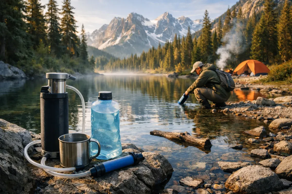 Make Water Drinkable in the Wild Easily