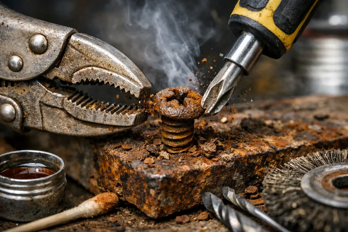 How to Remove a Rusted Screw Without Breaking It