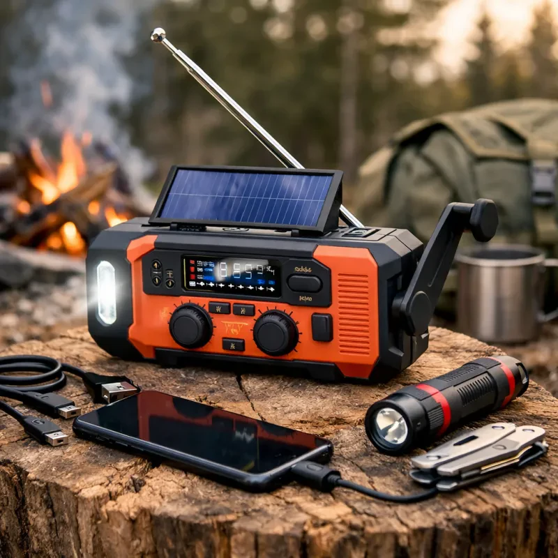 Stay connected and informed during power outages or emergencies with this handy radio