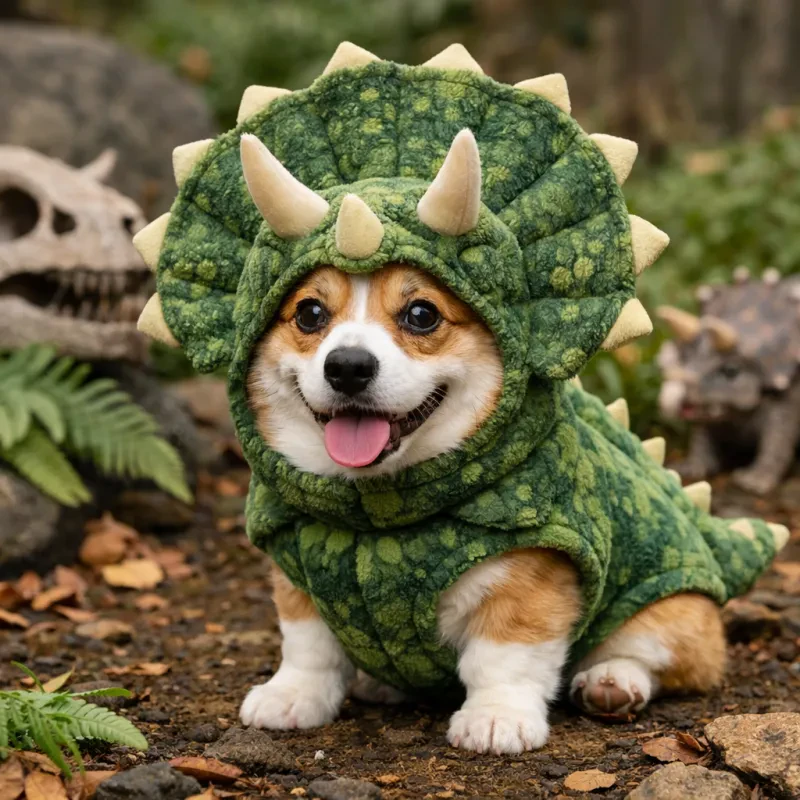 Dress your pup as a prehistoric cutie this Halloween