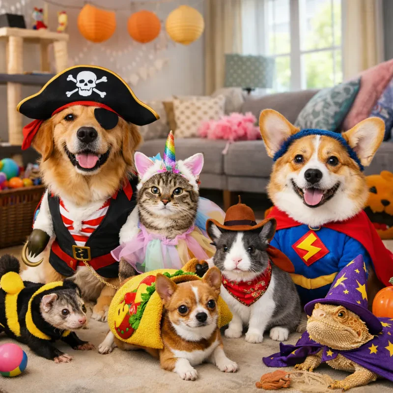 Dress your furry friend in fun outfits to brighten any day