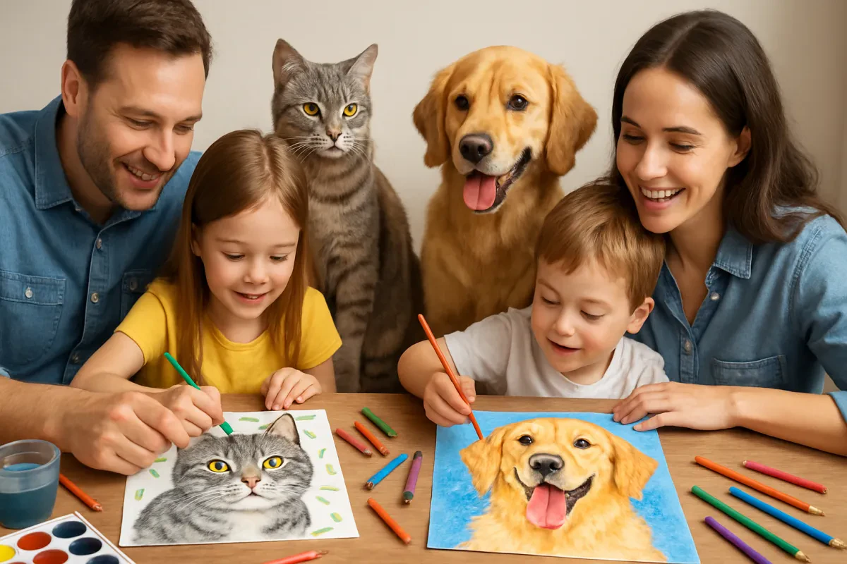Unleash Fun: Create Art with Family and Pets