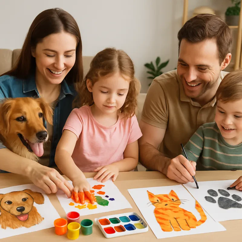 Explore fun ways to capture your loved ones and furry friends in your artwork