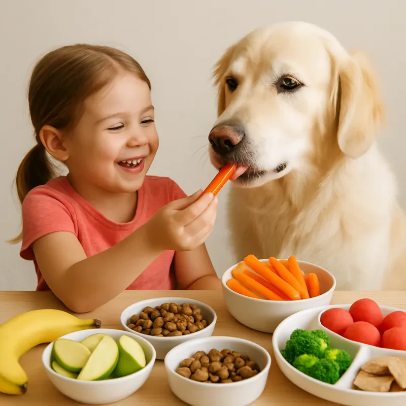 Fun and tasty snacks both kids and pets will love