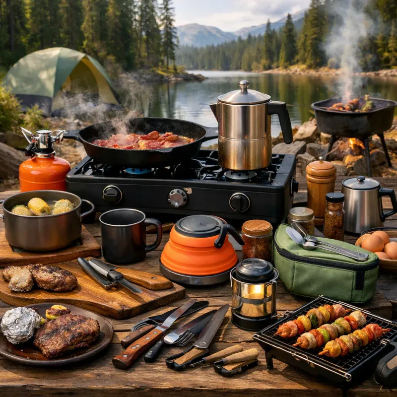 Essential tools for cooking delicious meals in the great outdoors