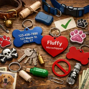 Your guide to the must-have details for your pet's ID tag and what to skip