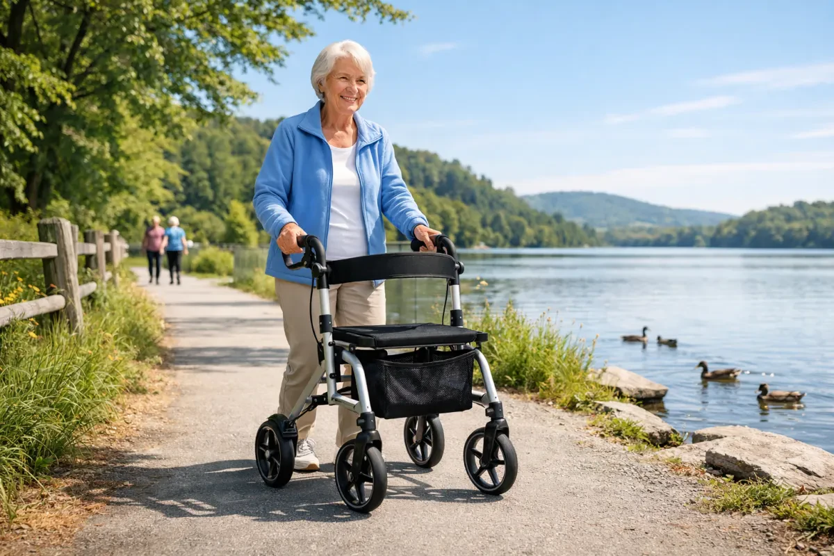 Lightweight Rollator Walker for Easy Mobility