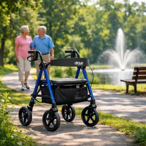 Discover how the Drive Medical Rollator Walker can help you move around effortlessly