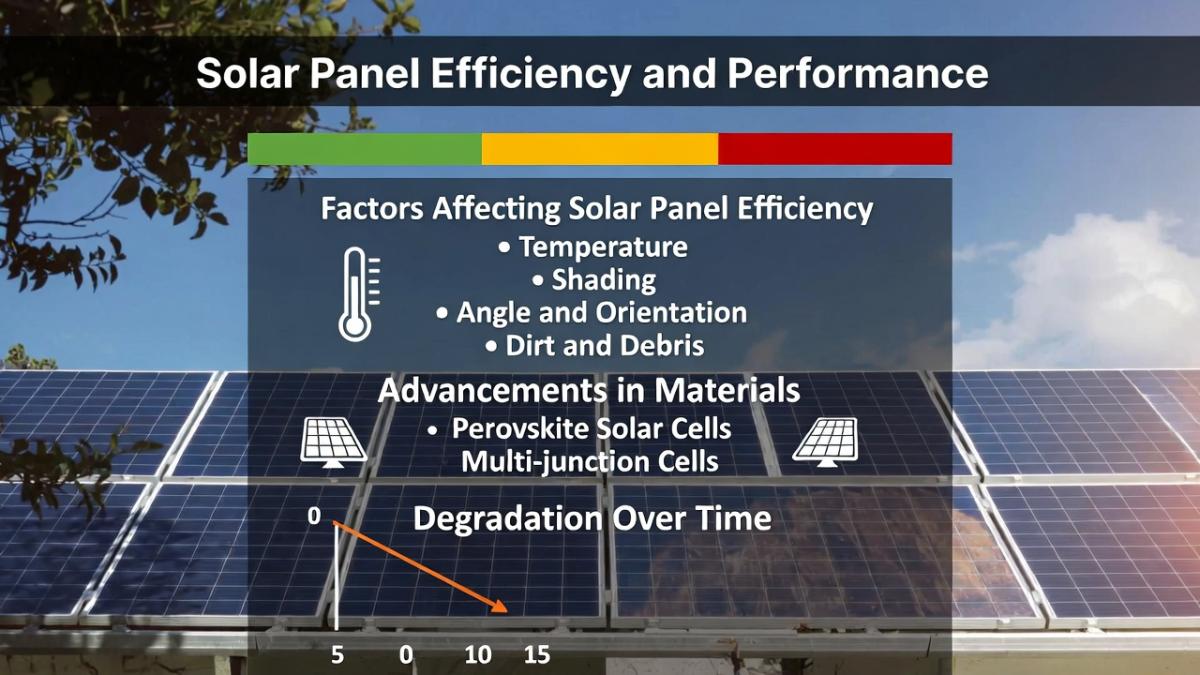 Solar Panel Efficiency: Perovskites, Performance Factors & Degradation Explained