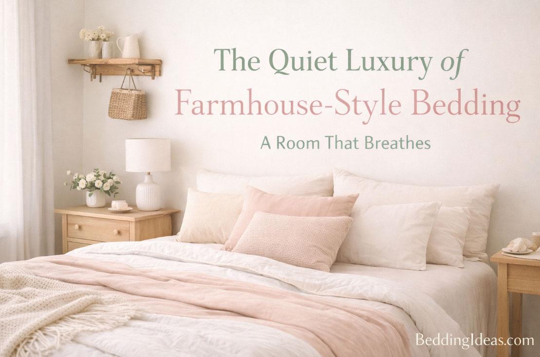 The Quiet Luxury of Farmhouse-Style Bedding: A Room That Breathes