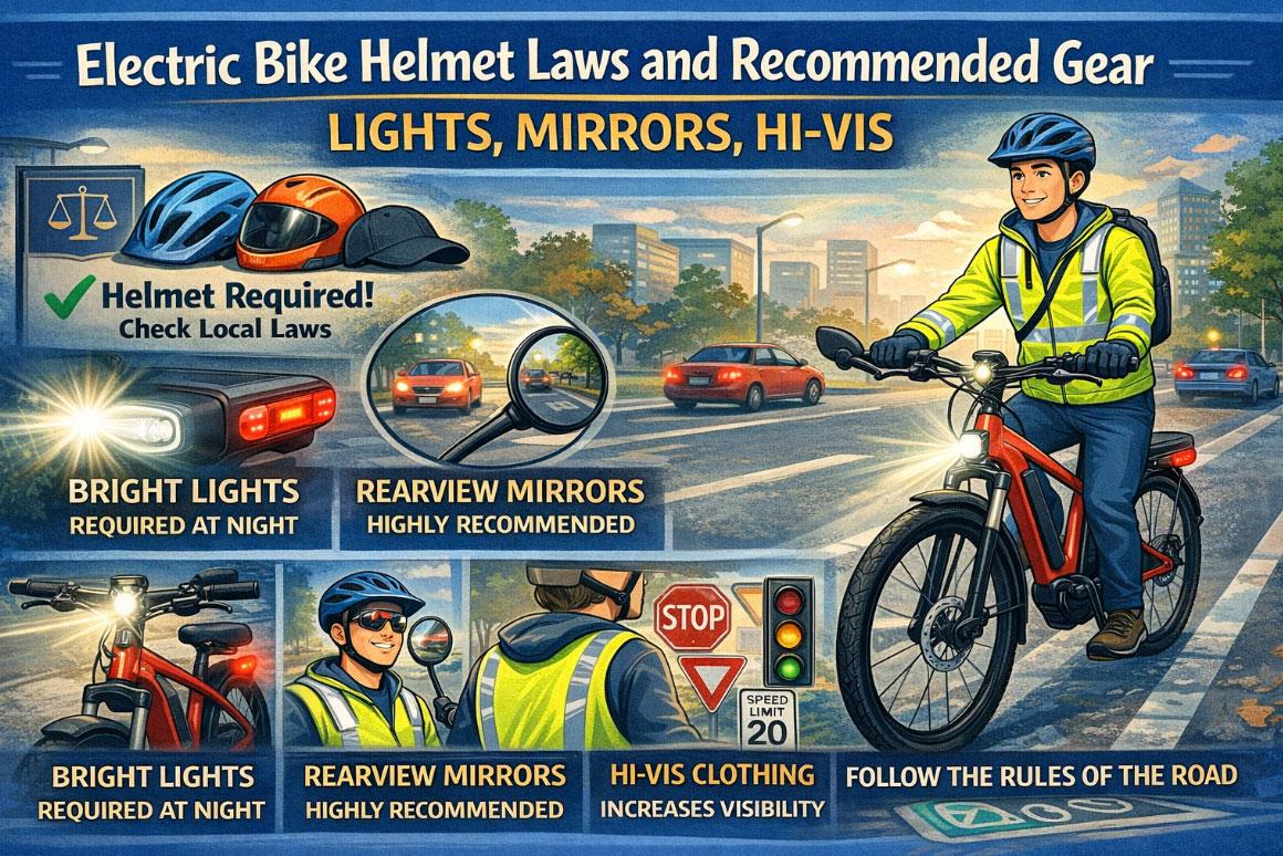 Electric Bike Helmet Laws and Recommended Gear: What Every Rider Needs to Know