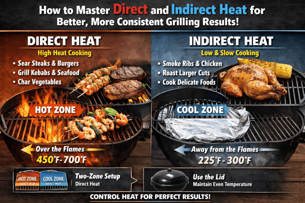 How to Master Direct and Indirect Heat for Better, More Consistent Grilling Results