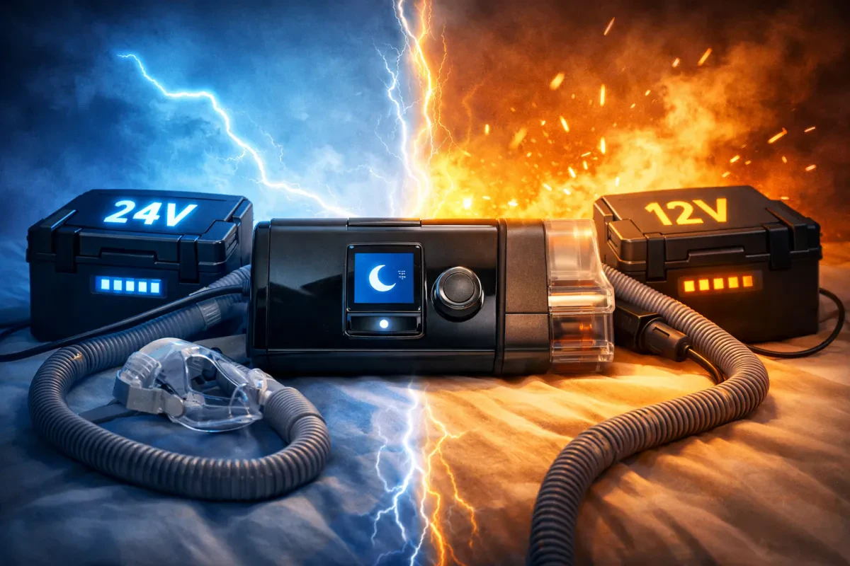 24V vs 12V CPAP Battery Efficiency Explained