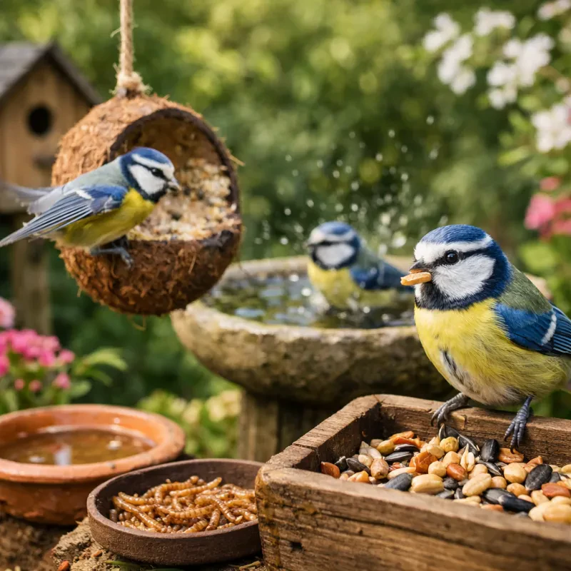 Simple steps to keep your Blue Tits healthy and cheerful