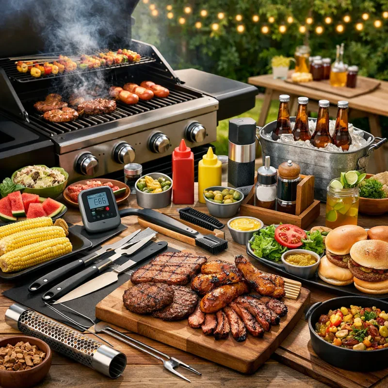 Get ready to grill with the must-have tools and goodies for your next outdoor feast