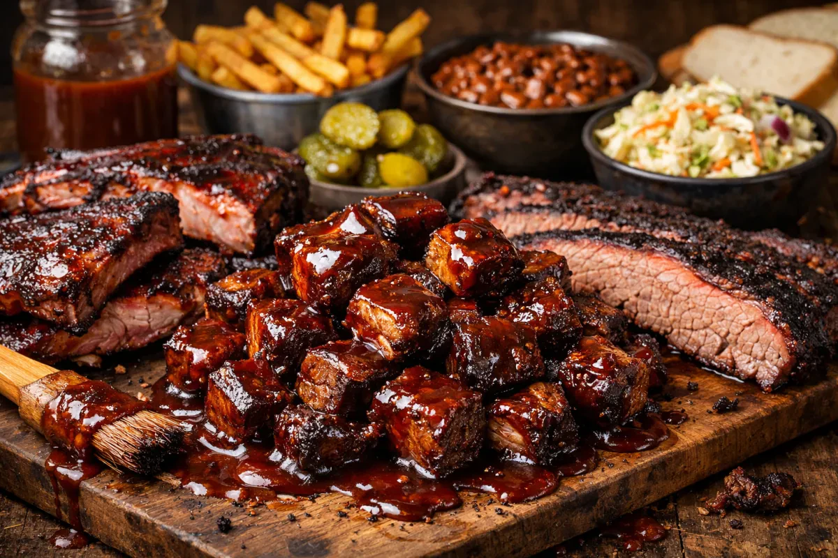 Kansas City Style BBQ with Sweet Sauce and Burnt Ends