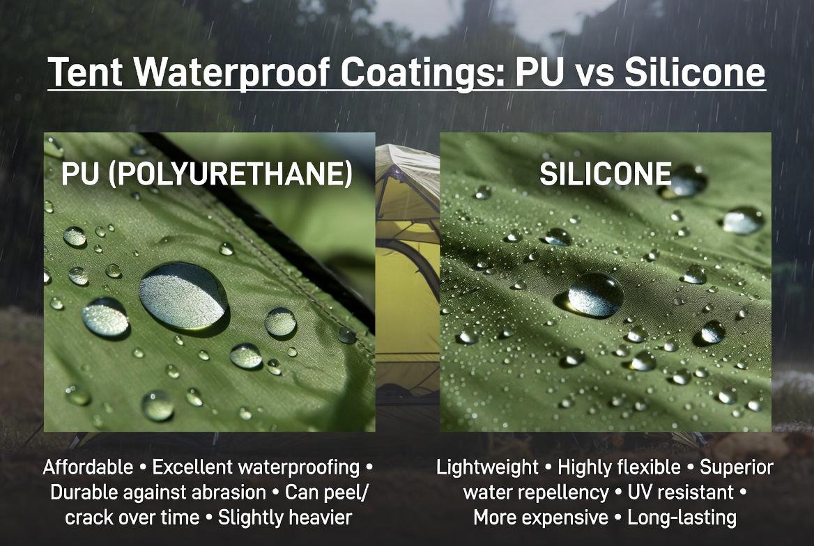 Tent Waterproof Coatings: The Complete Guide to PU vs. Silicone