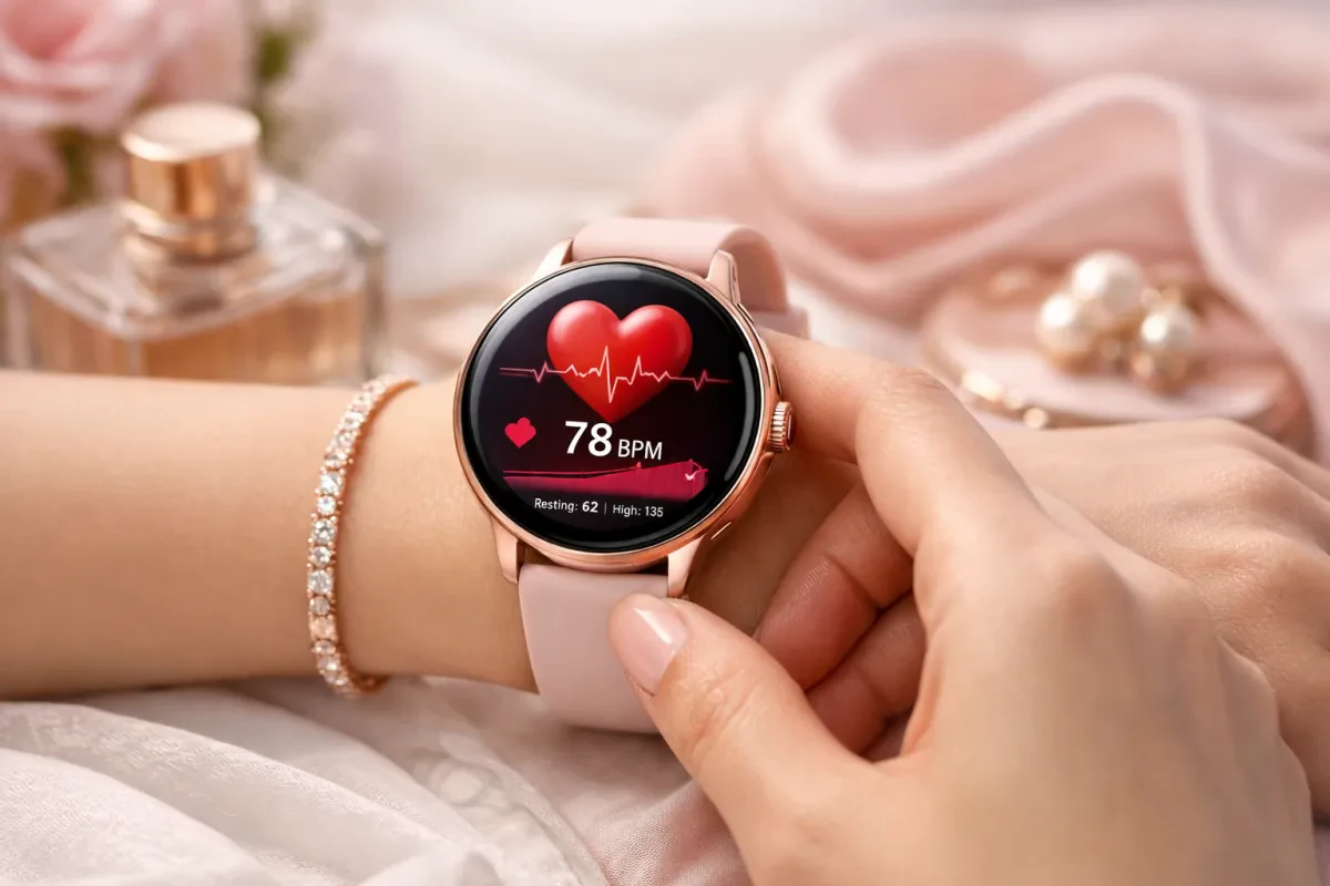 Stylish Smart Watch for Women with Heart Monitor
