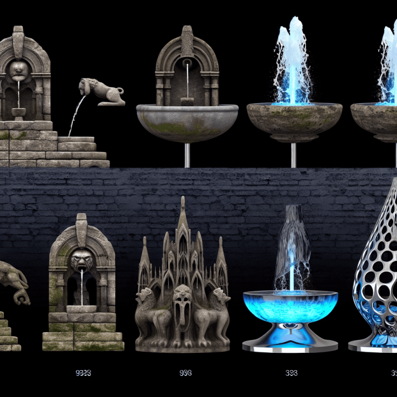 Discover the journey of outdoor water fountains from ancient times to today's stunning designs