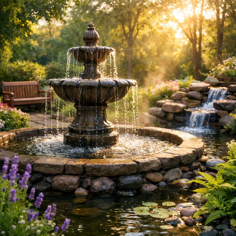Discover how outdoor fountains can boost your spirits and bring peace to your space