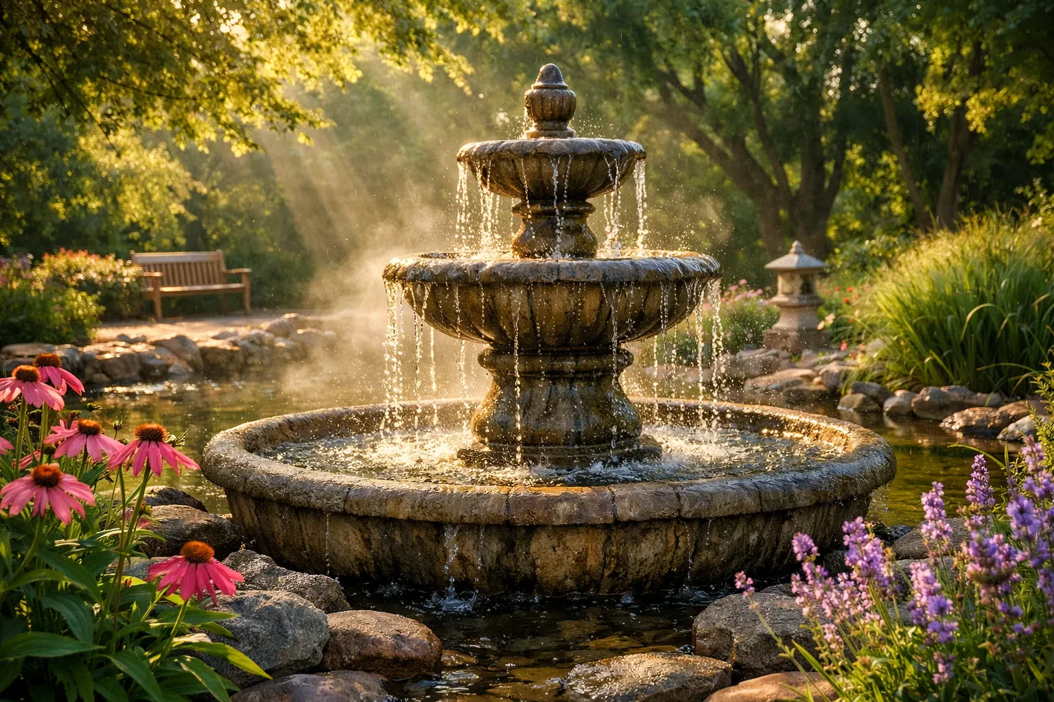 Improve Your Mood with Outdoor Fountains for Mental Health