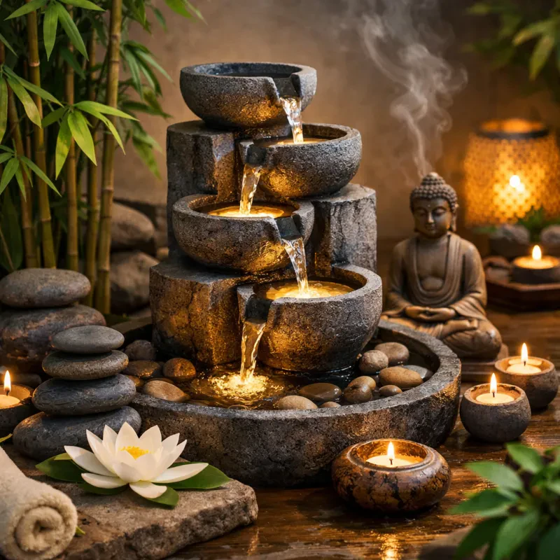 Discover how to bring tranquility to your space with simple water features