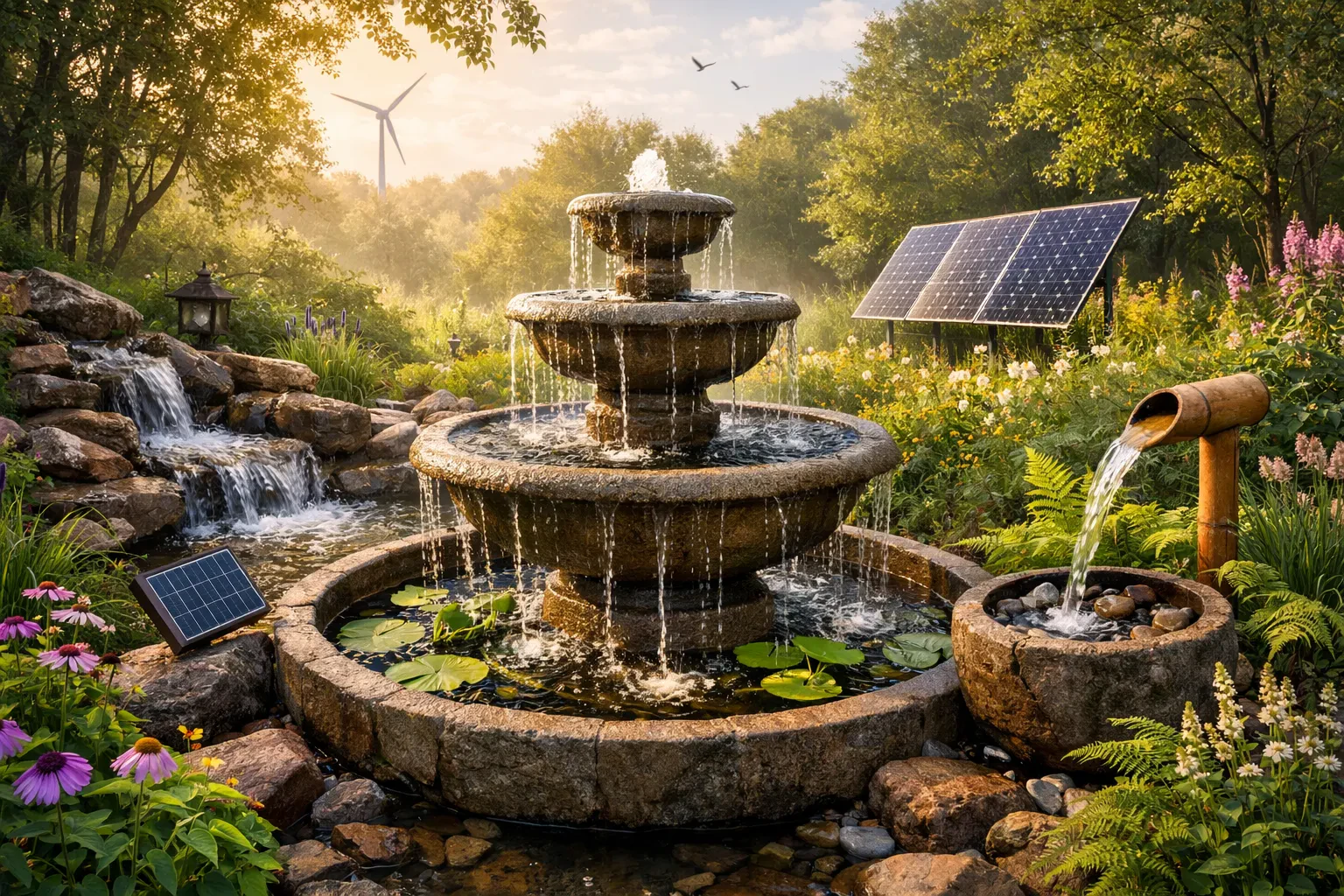 Sustainable Outdoor Water Fountains for Eco-Friendly Living