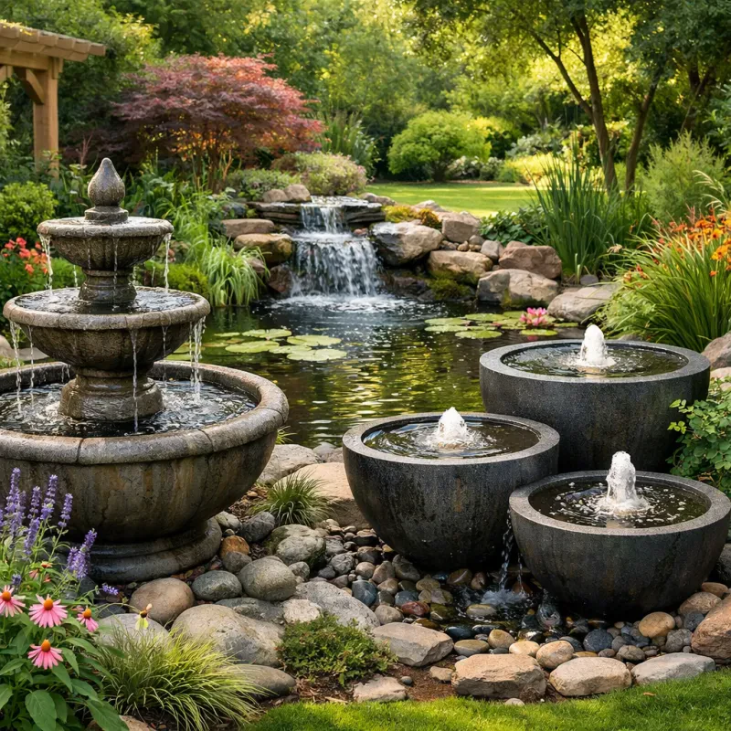 Breathe new life into your outdoor space with stunning fountains that make a splash