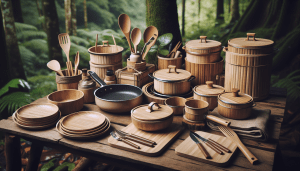 Exploring the versatility and practicality of bamboo cookware when embarking on outdoor adventures