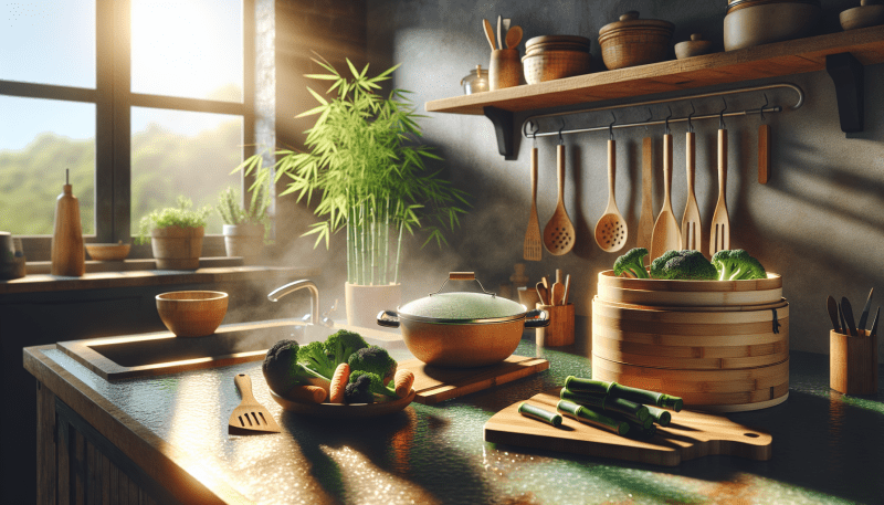 Embrace sustainable living with eco-friendly bamboo cookware and minimize waste in your kitchen