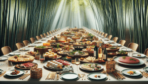 Discover the multifaceted elements of wine, food, and bamboo that come together to elevate your dining experience