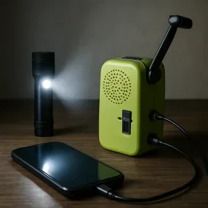 Stay Charged When It Matters Most with a Simple Hand Crank Generator
