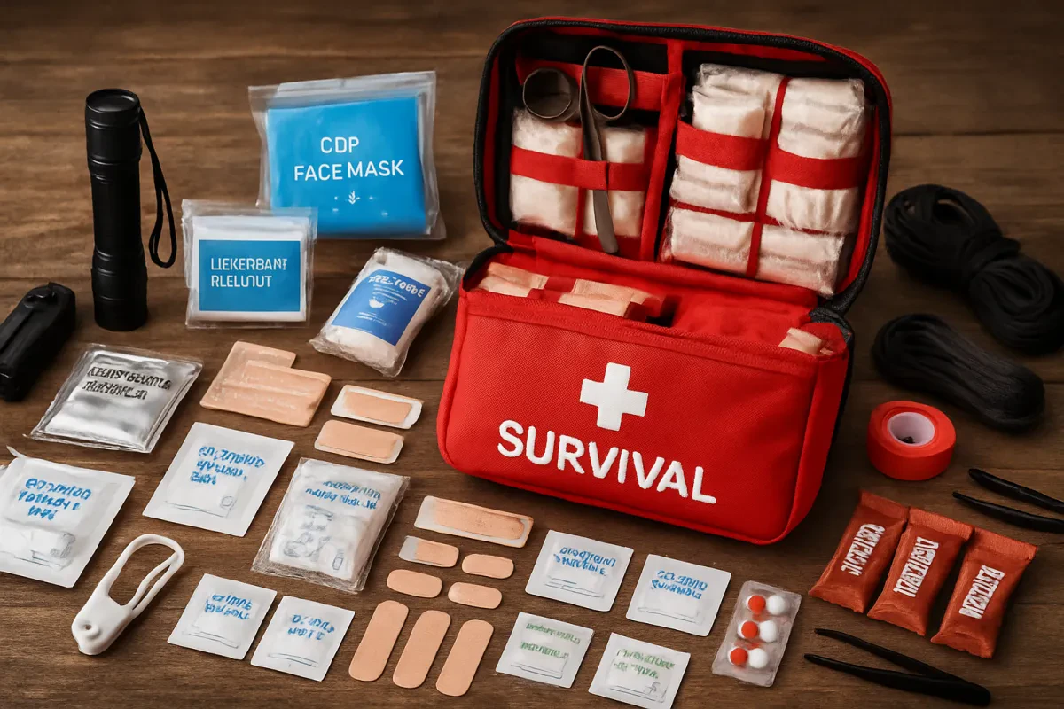 Essential 142-Piece Survival First Aid Kit
