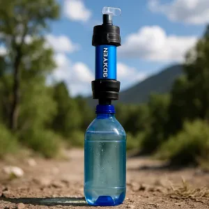 Enjoy clean water on the go with the lightweight Sawyer Mini Filter