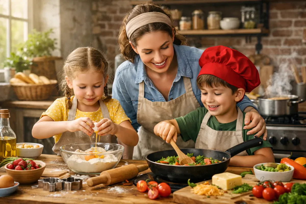 Cooking with Kids Benefits Their Growth and Skills