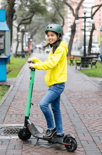 girl on scooter