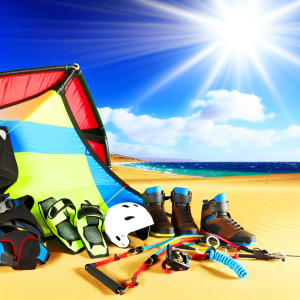 From sunscreen to helmets, discover everything you need for fun kitesurfing experience